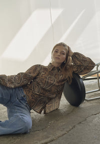 Ebbey Shirt - Brown Paisley