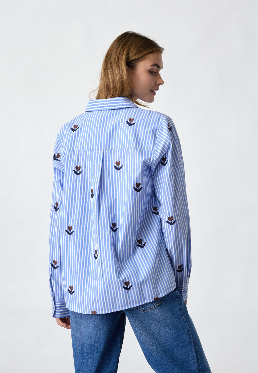 Ibisa Shirt - Blue Stripes
