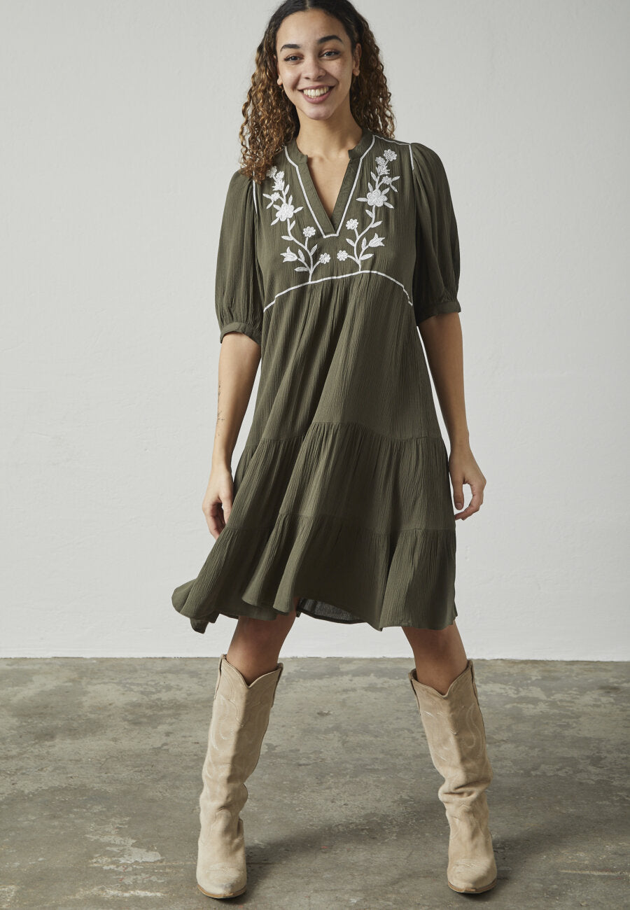 Imsa Dress - Khaki