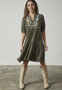 Imsa Dress - Khaki