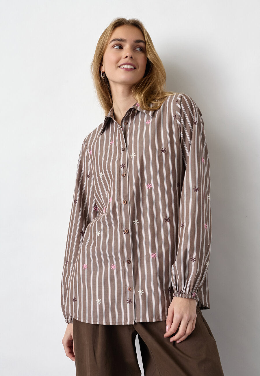 Istea Shirt - Brown Stripes