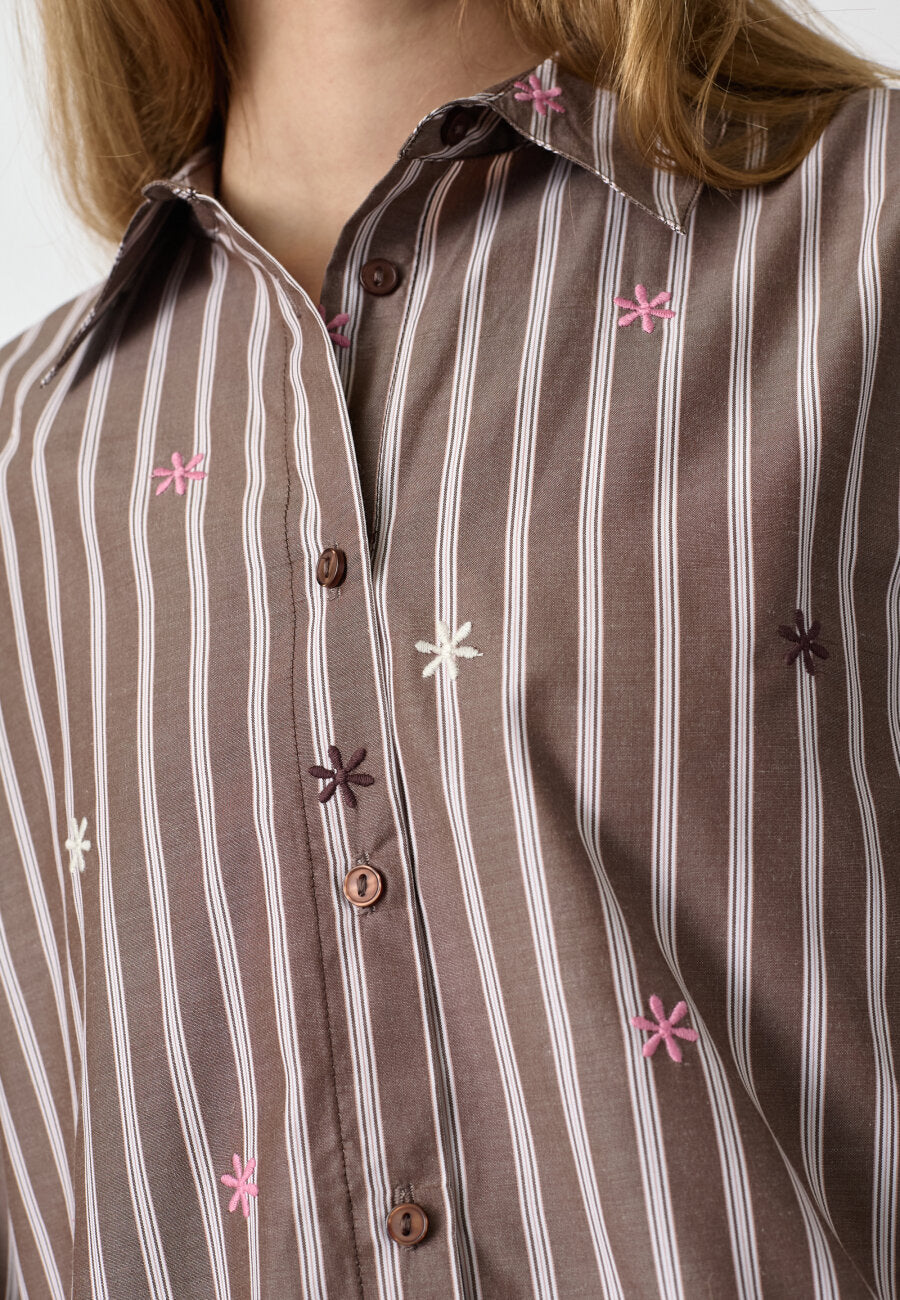 Istea Shirt - Brown Stripes