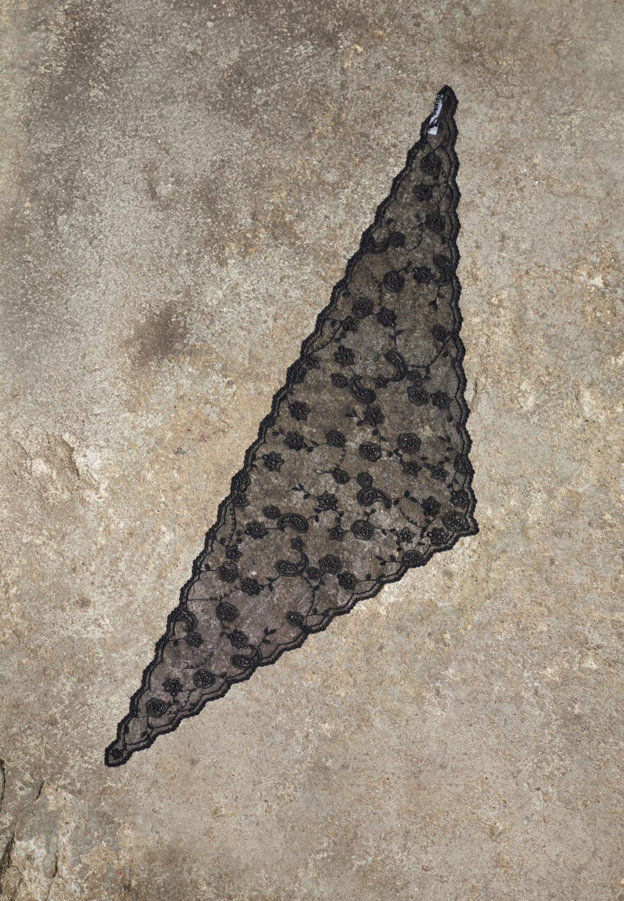 Lace Scarf - Black