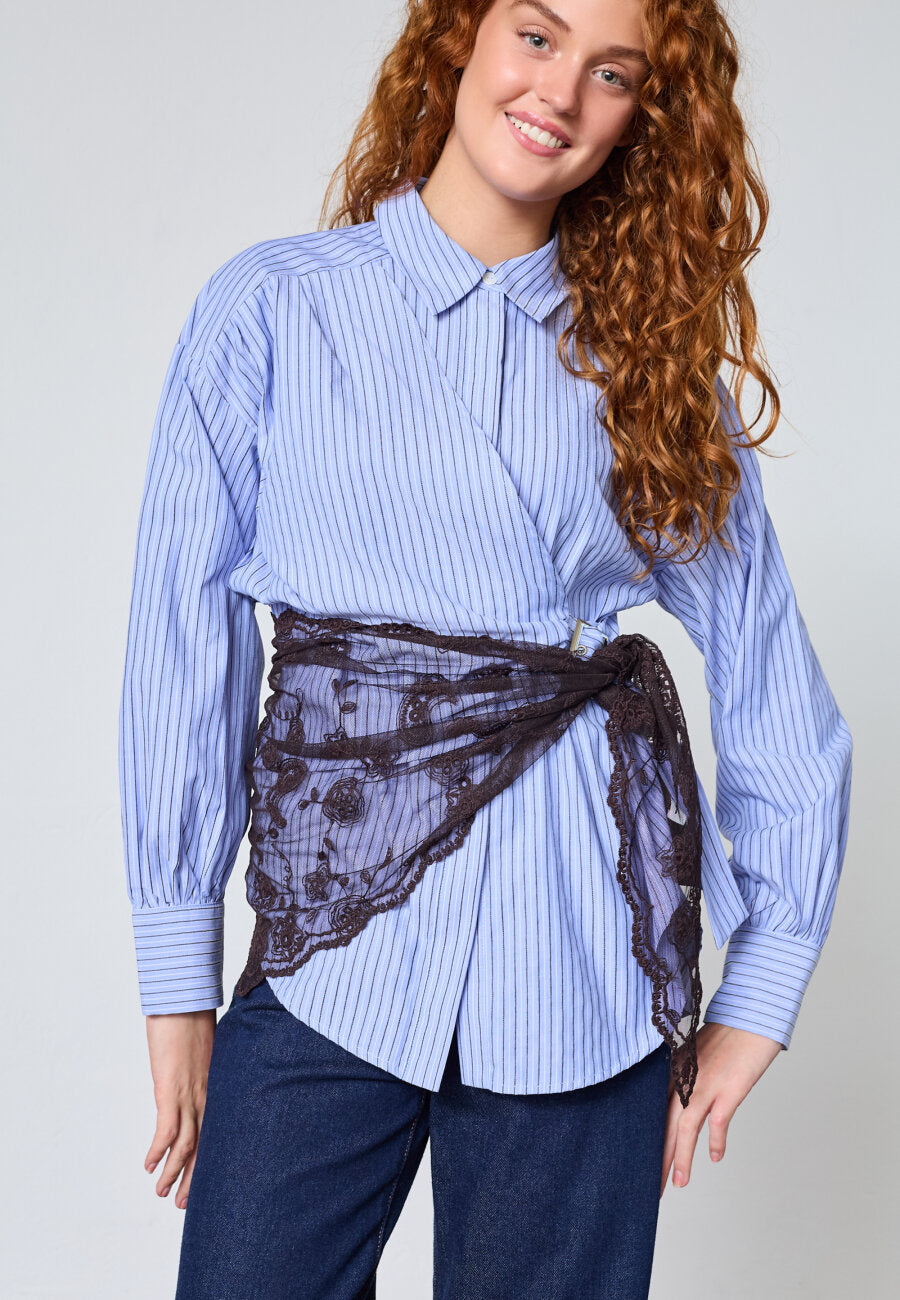 Lace Scarf - Chocolate