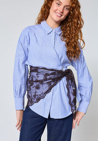 Lace Scarf - Chocolate