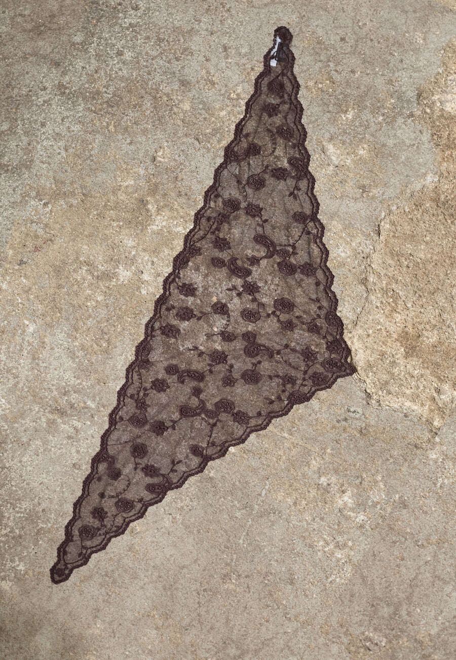 Lace Scarf - Chocolate