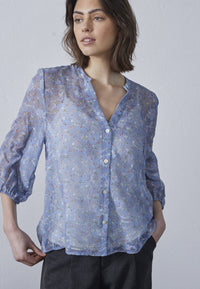 Viaba Shirt - Blue Flower