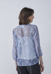 Viaba Shirt - Blue Flower