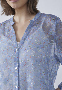 Viaba Shirt - Blue Flower