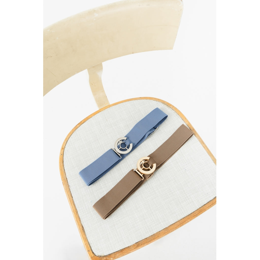Coster Logo Belt - Mocka Mousse/Gold