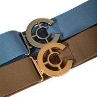 Coster Logo Belt - Dusky Blue/Silver