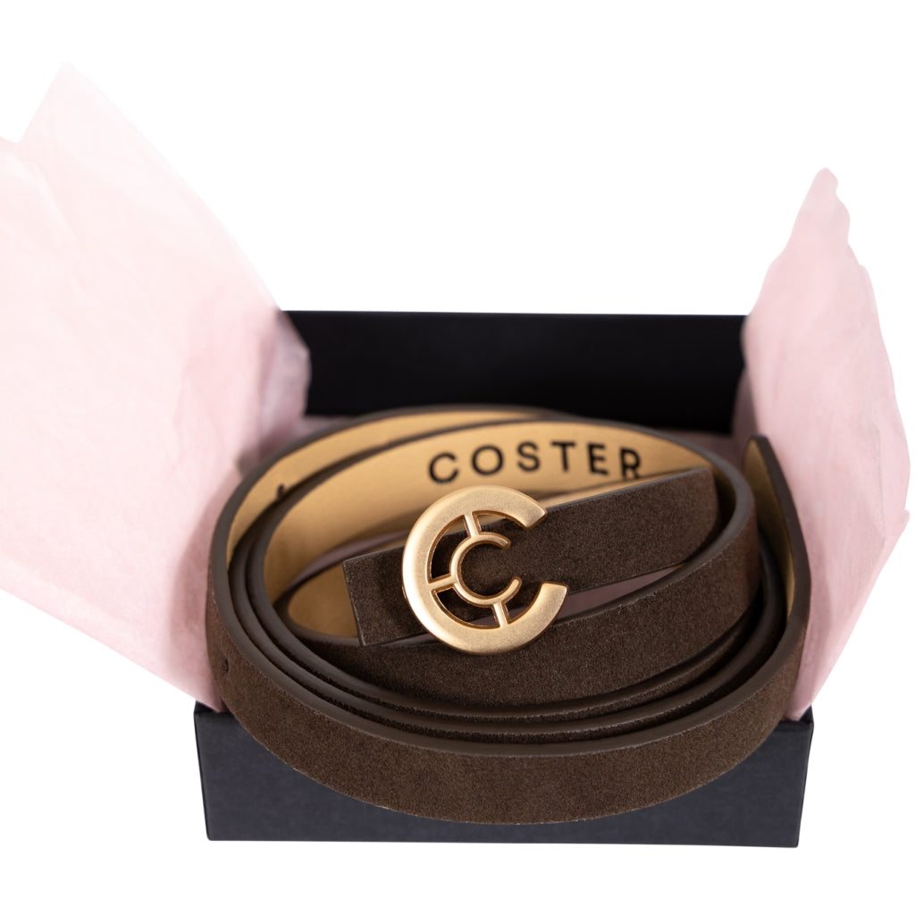 Small Logo Belt - Chocolate Brown