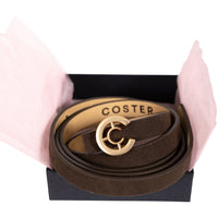 Small Logo Belt - Chocolate Brown