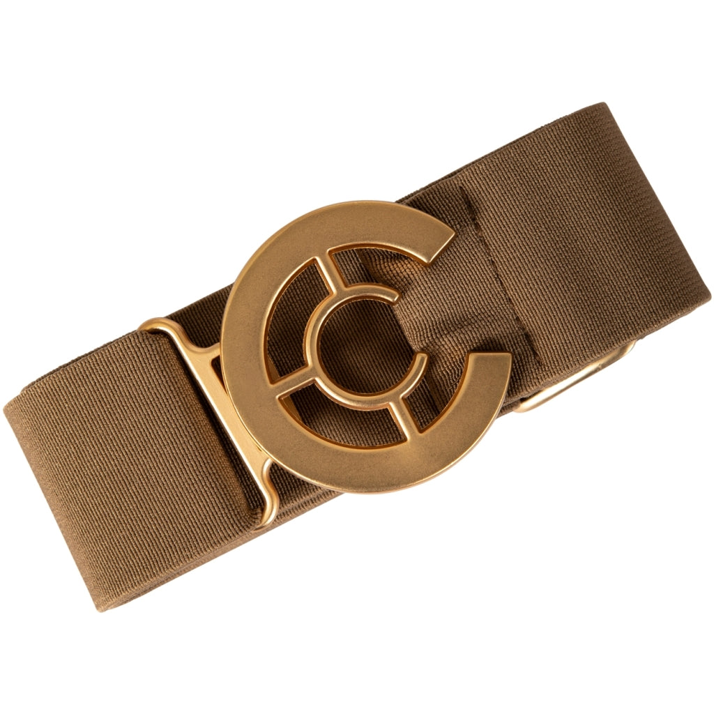 Coster Logo Belt - Mocka Mousse/Gold