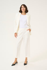 Sakura Cropped Pants - Chalk