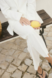 Sakura Cropped Pants - Chalk