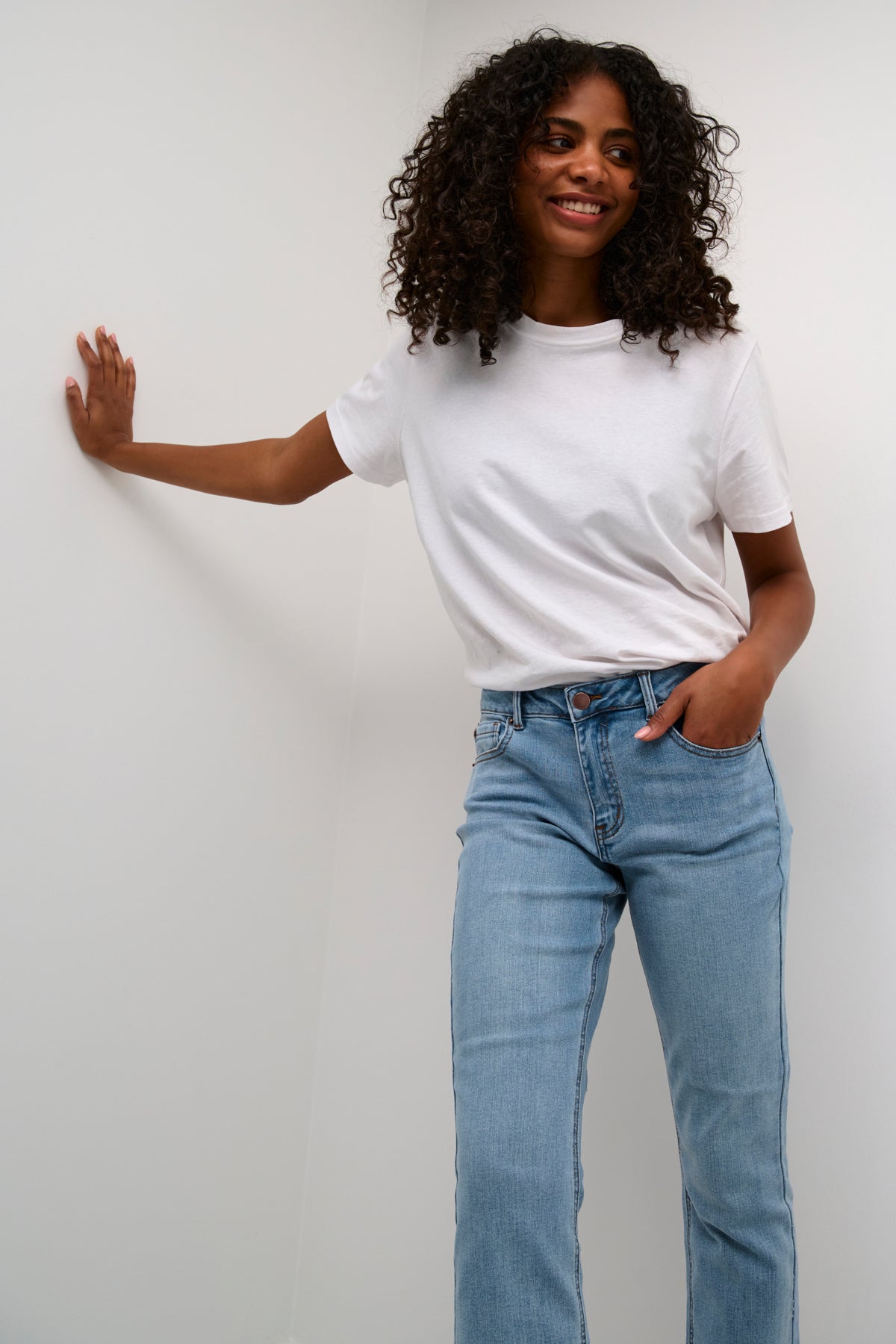 Sinem Cropped Jeans - Light Blue