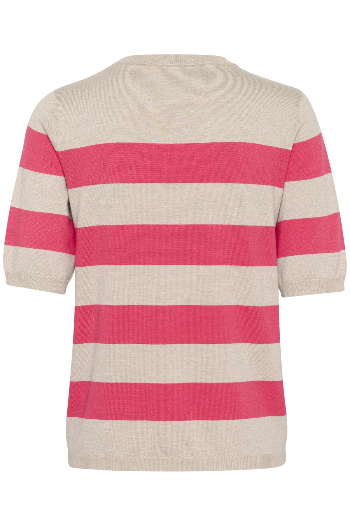 Lizza Knit - Striped Raspberry/Grey Feather