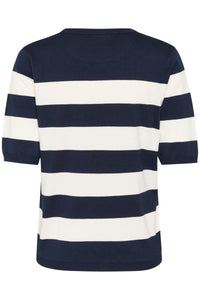 Lizza Knit - Striped Midnight/Chalk