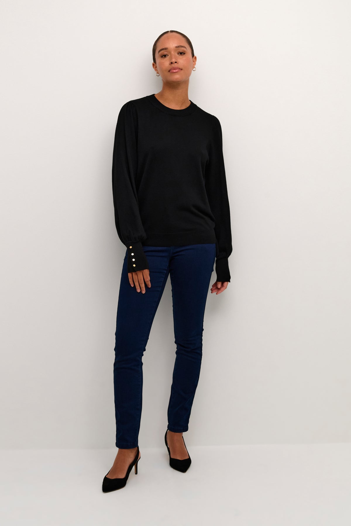 Lizza Knit Roundneck - Black