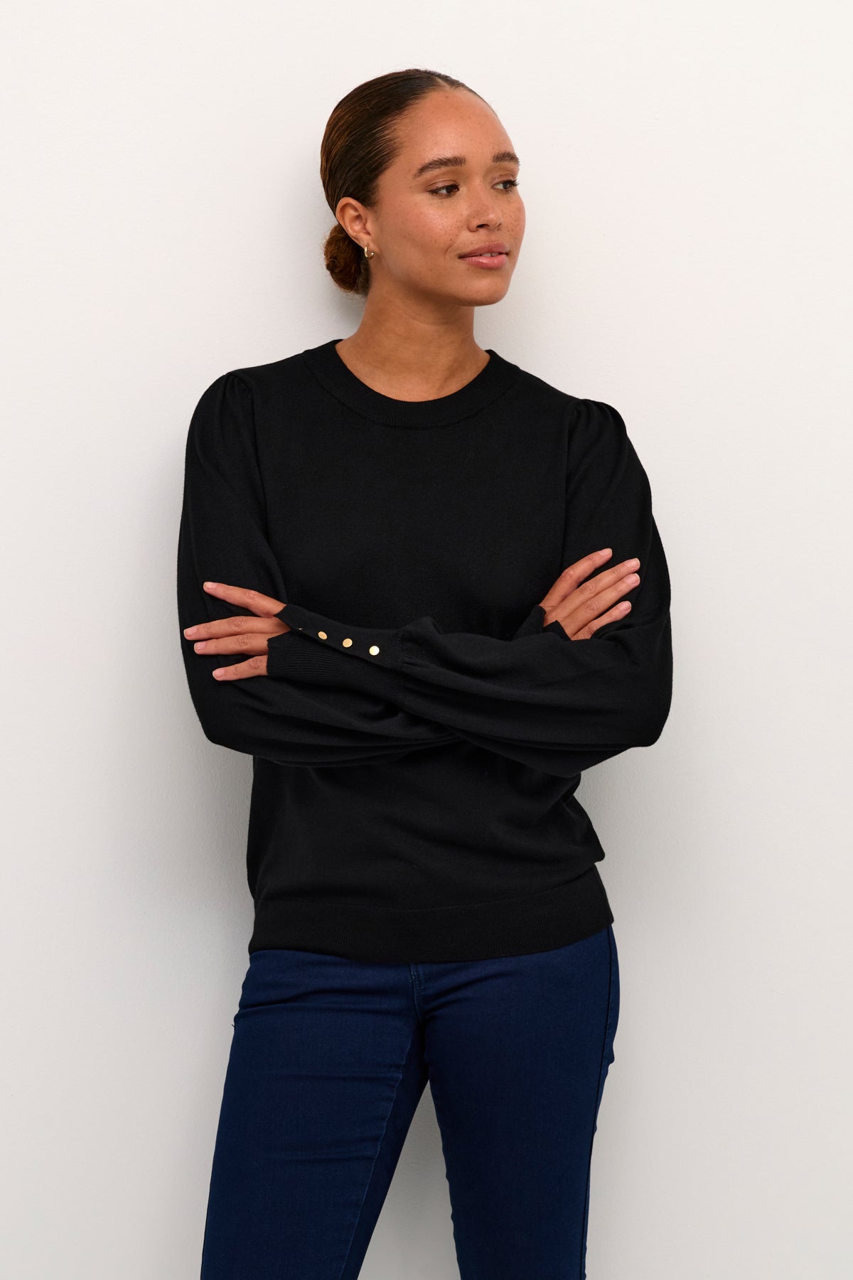 Lizza Knit Roundneck - Black