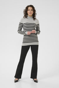 Lizza Rollneck Knit - Stripe