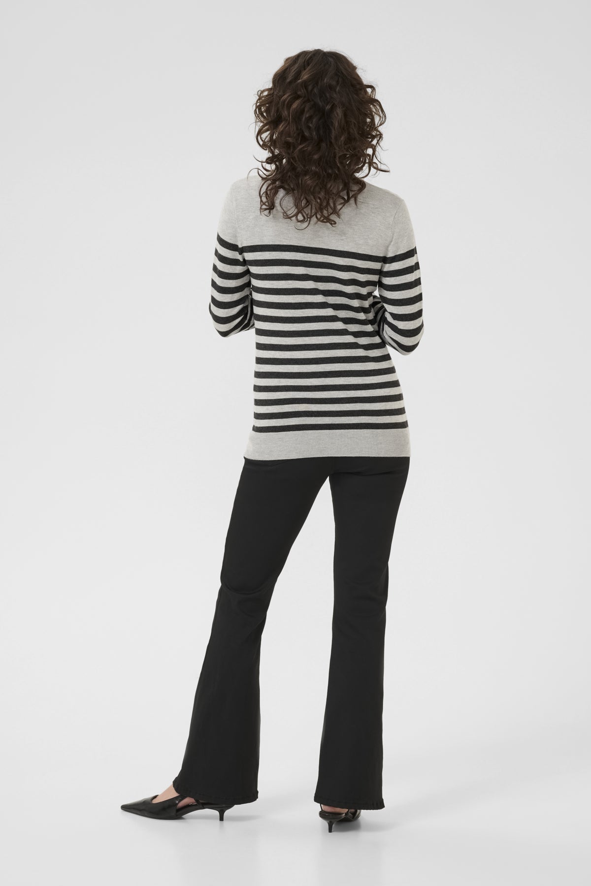 Lizza Rollneck Knit - Stripe