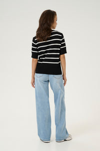 Lizza Cardigan - Black/Chalk