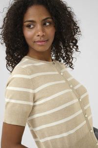 Lizza Cardigan - F. Grey/Chalk
