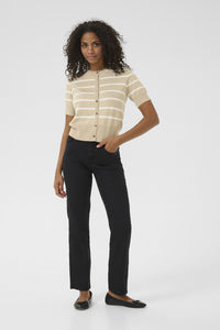Lizza Cardigan - F. Grey/Chalk