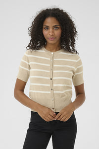 Lizza Cardigan - F. Grey/Chalk