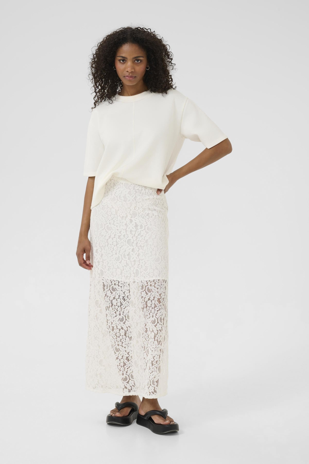 Lora Skirt - Chalk