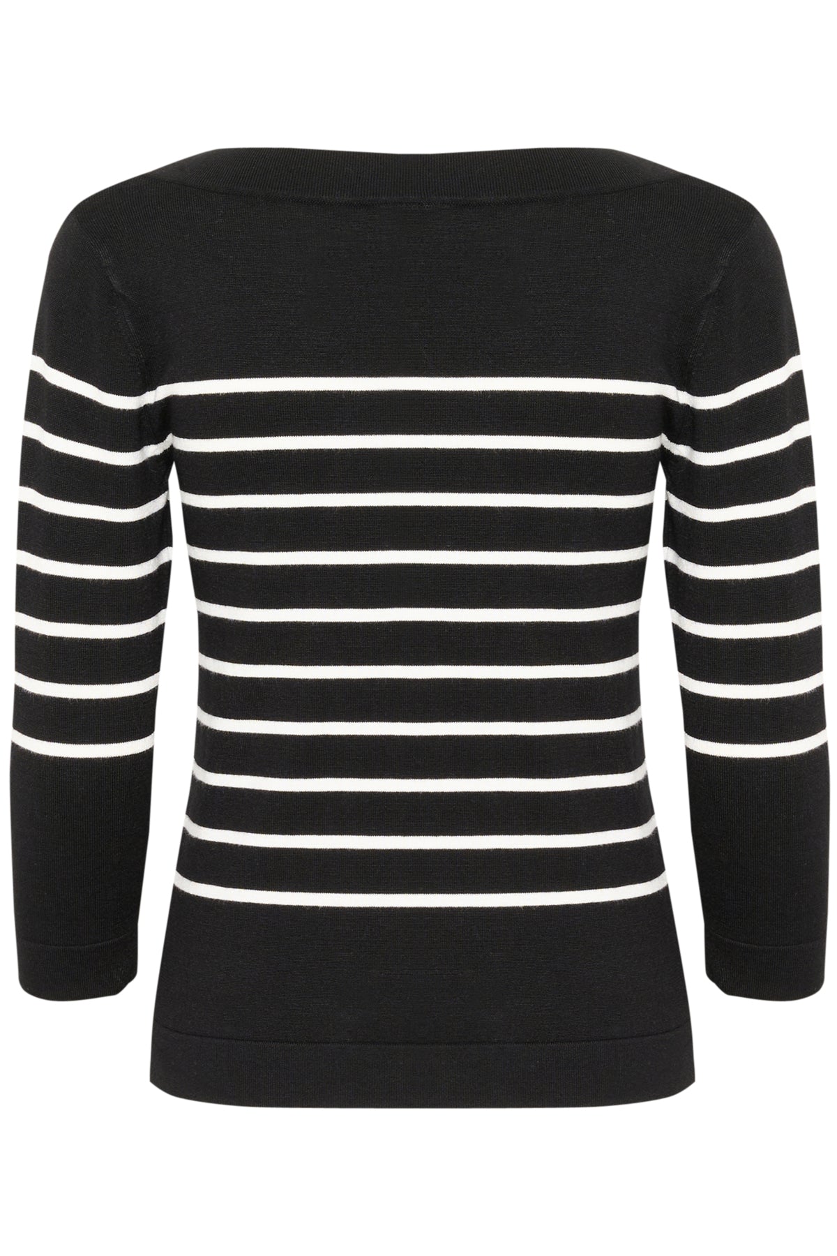 Lizza Boatneck Knit - Black/Chalk