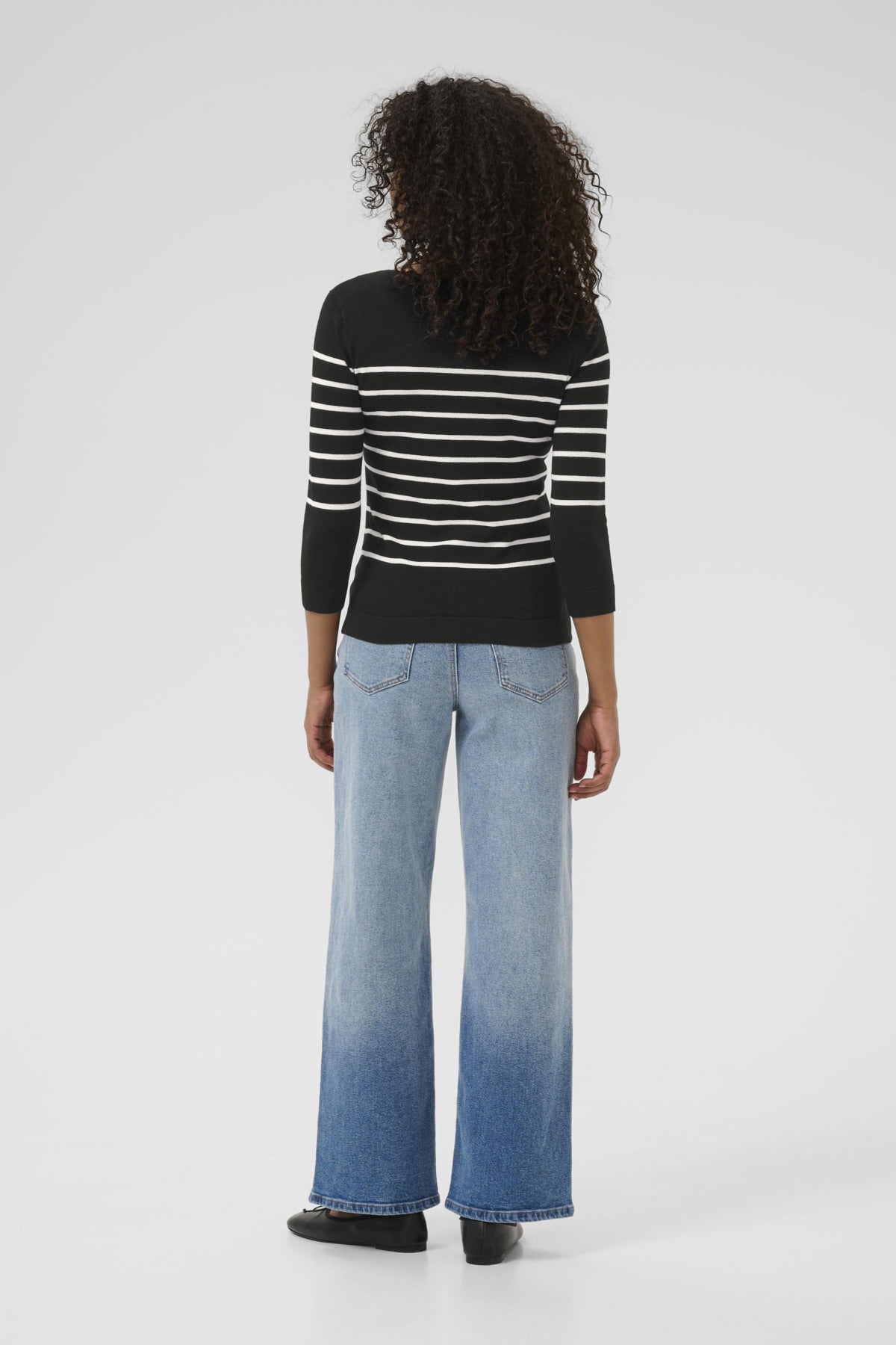 Lizza Boatneck Knit - Black/Chalk