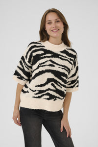 Sandra Knit - Black Animal