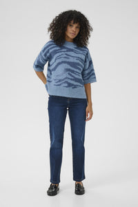 Sandra Knit - Blue Animal