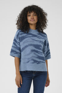 Sandra Knit - Blue Animal