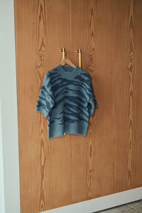 Sandra Knit - Blue Animal
