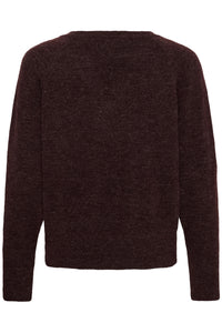 Niel V-Neck Knit - Fudge