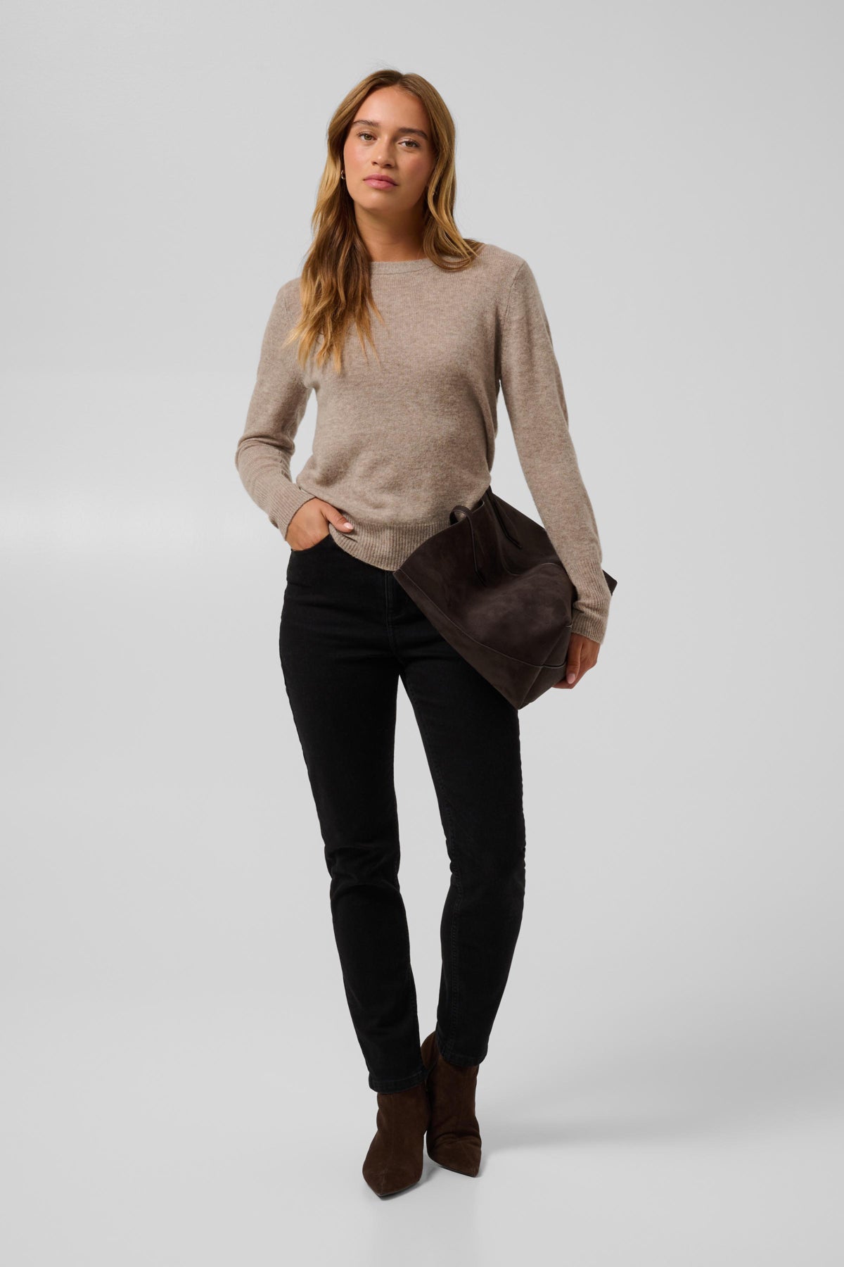 Cashie Knit - Beige Melange