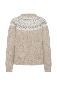 Berta Knit - Beige/Grey