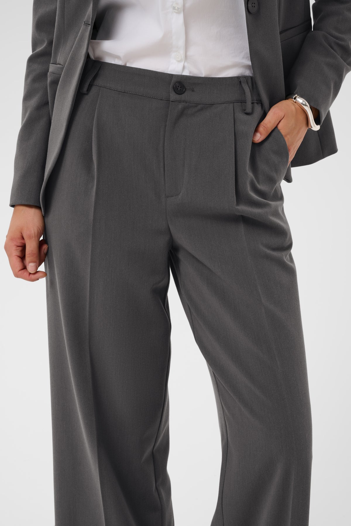 Sakura Wide Pants - Dark Grey