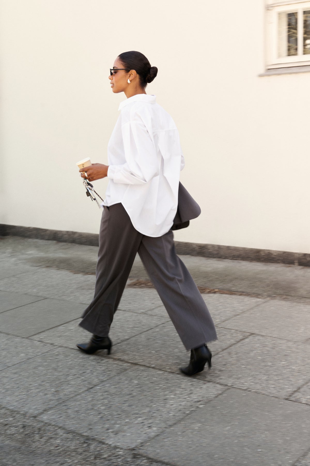 Sakura Wide Pants - Dark Grey