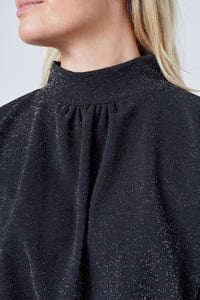 Girl Jumpsuit - Black/Silver/Sparkle