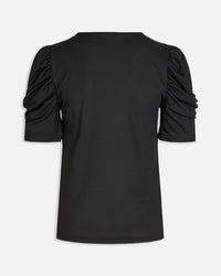 Vya V-neck Top - Black