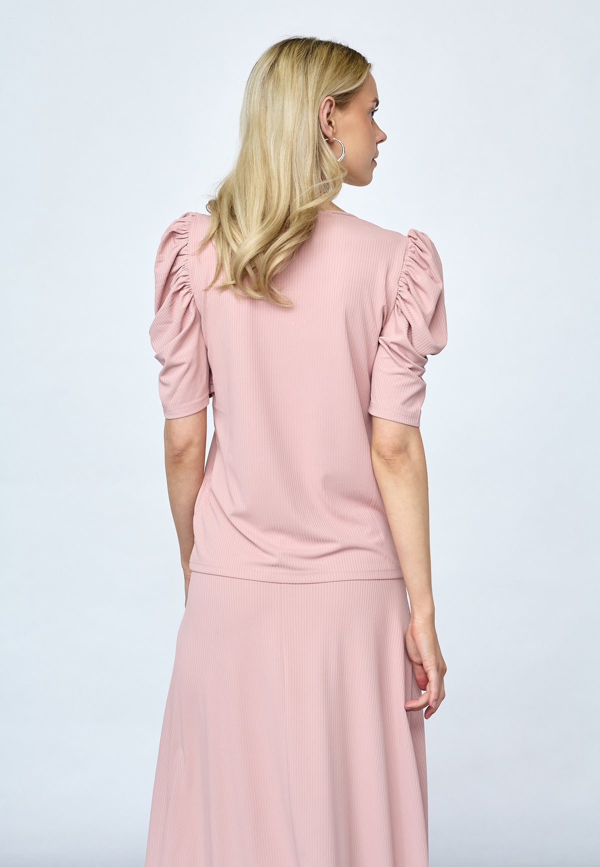 Vya V-neck Top - Mauve
