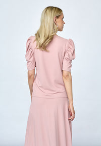 Vya V-neck Top - Mauve