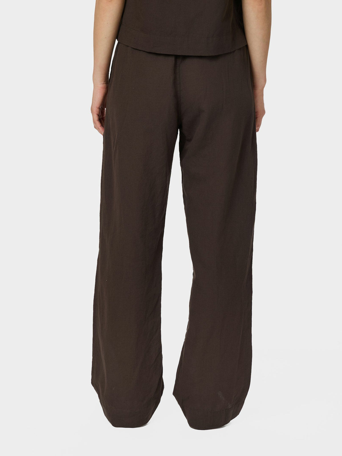 Sonar Linen Pants - Dark Brown