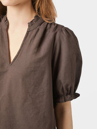 Odesa Blouse - Dark Brown