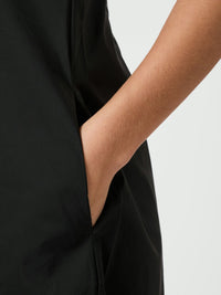 Illana Poplin Dress - Black